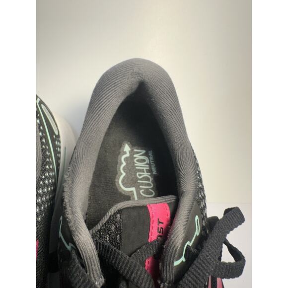 Brooks Ghost 15 Women’s Size 10D Wide Running Shoes Black Pink DNA Loft - Picture 6 of 8